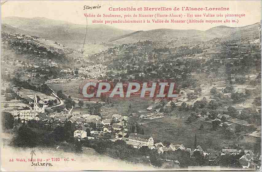 CPA Curiosties et Merveilles de l'Alsace Lorraine Vallee de Soulzeren pres de Munster 
