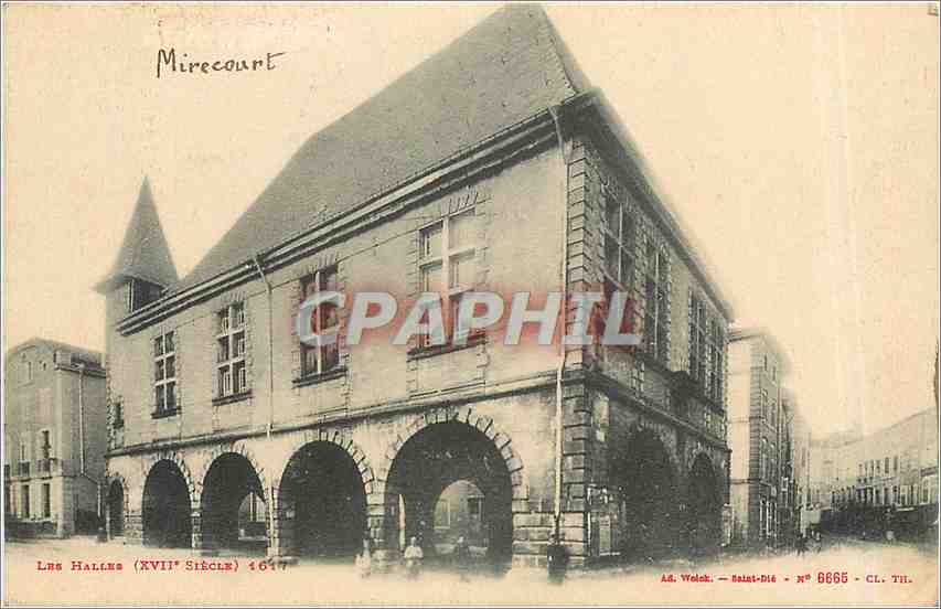 CPA Mirecourt Les Halles 