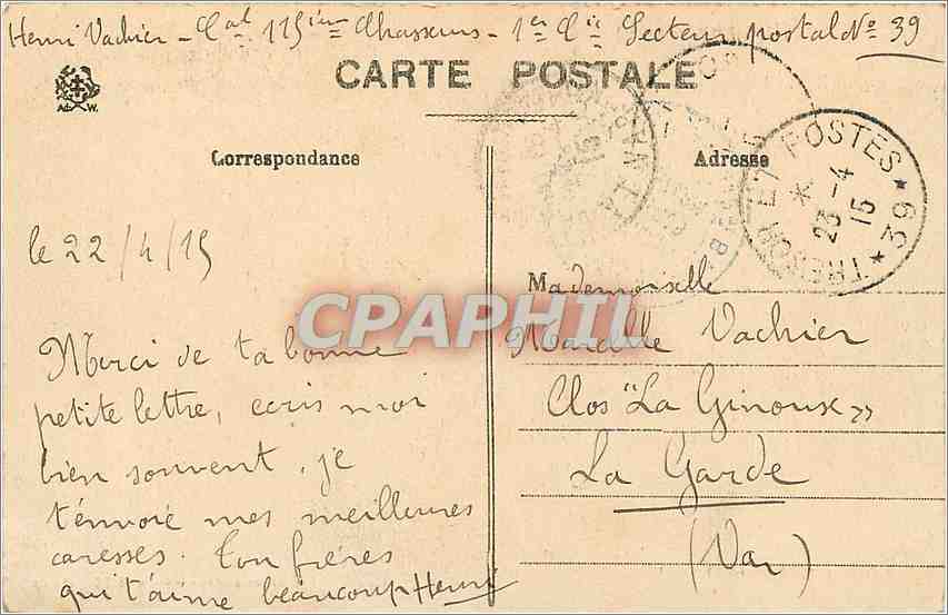CPA Mirecourt Les Halles  — Rückseite
