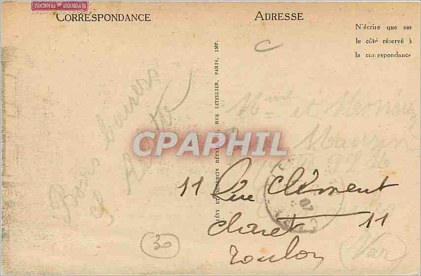 CPA Grau du Roi La Rive Droite Bateaux — Rückseite