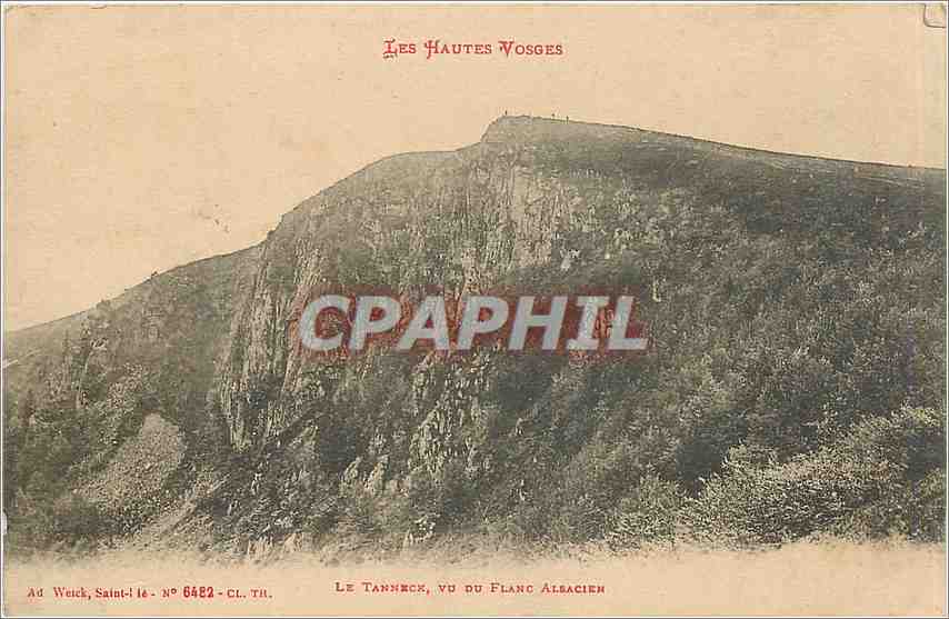 CPA Les Hautes Vosges Le Tanneck Vu du Flanc Alsacien 