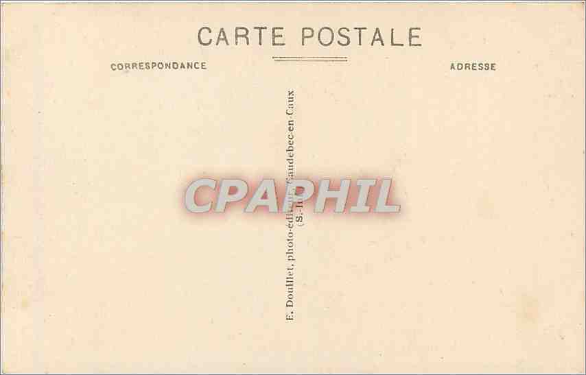 CPA Caudebec en Caux S Inf Le Mascaret devant la Douane  — Rückseite