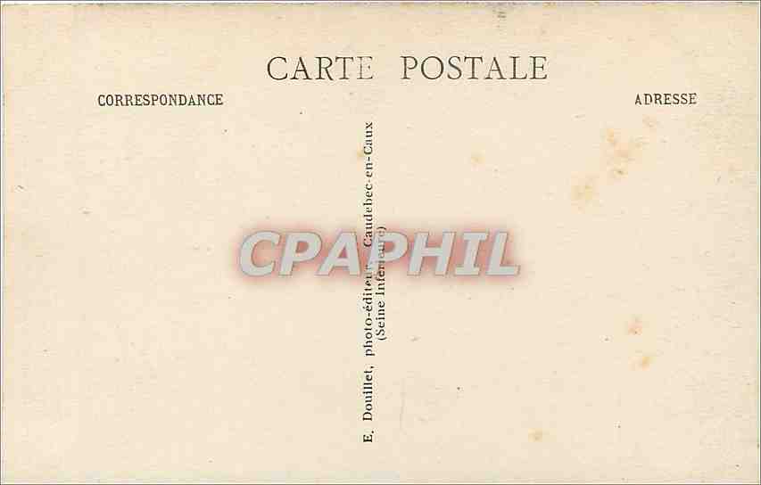 CPA Caudebec en Caux S Inf Eglise Notre Dame Le Portail de droite  — Rückseite