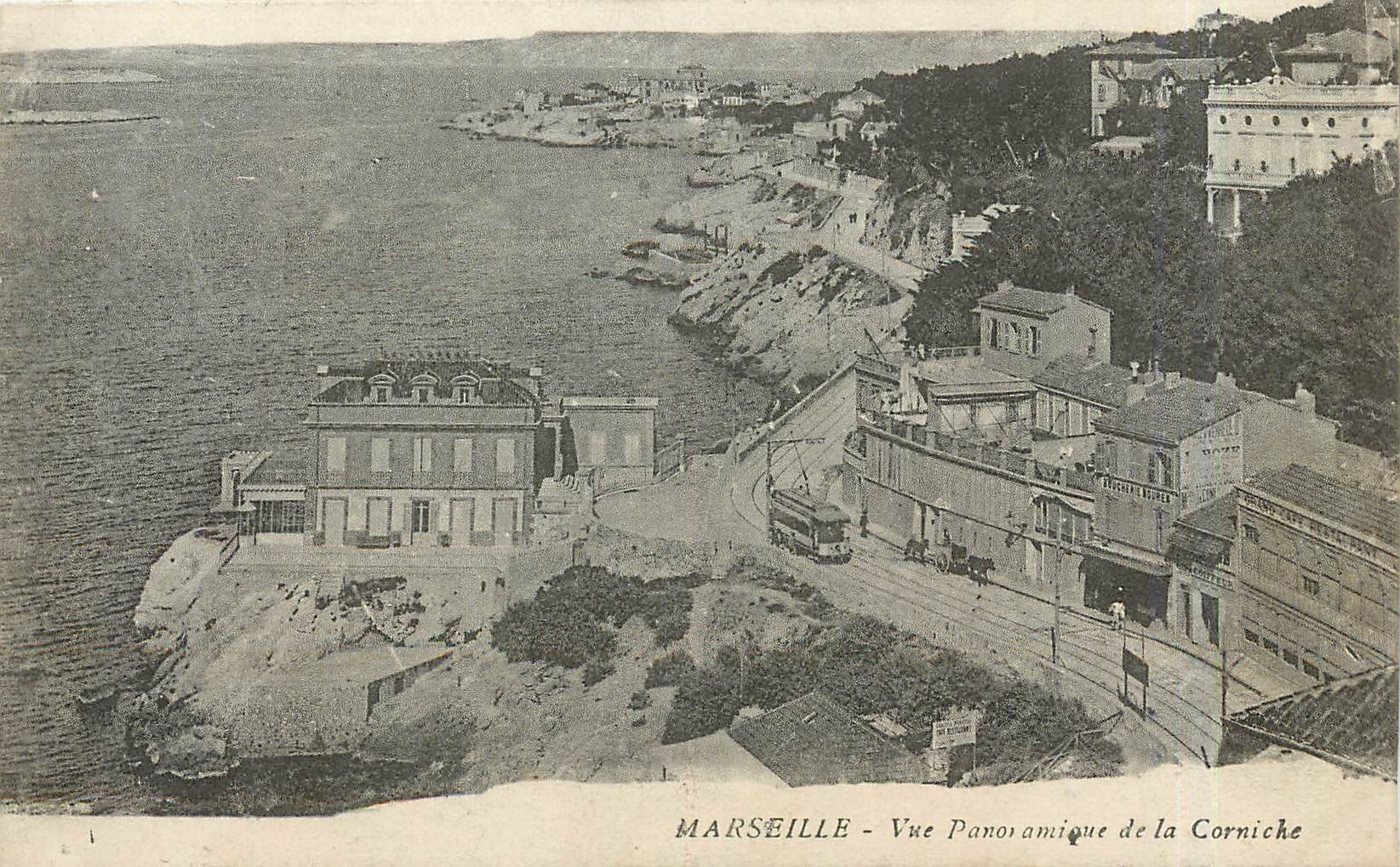 CPA Marseille Vue Panoramique de la Corniche 
