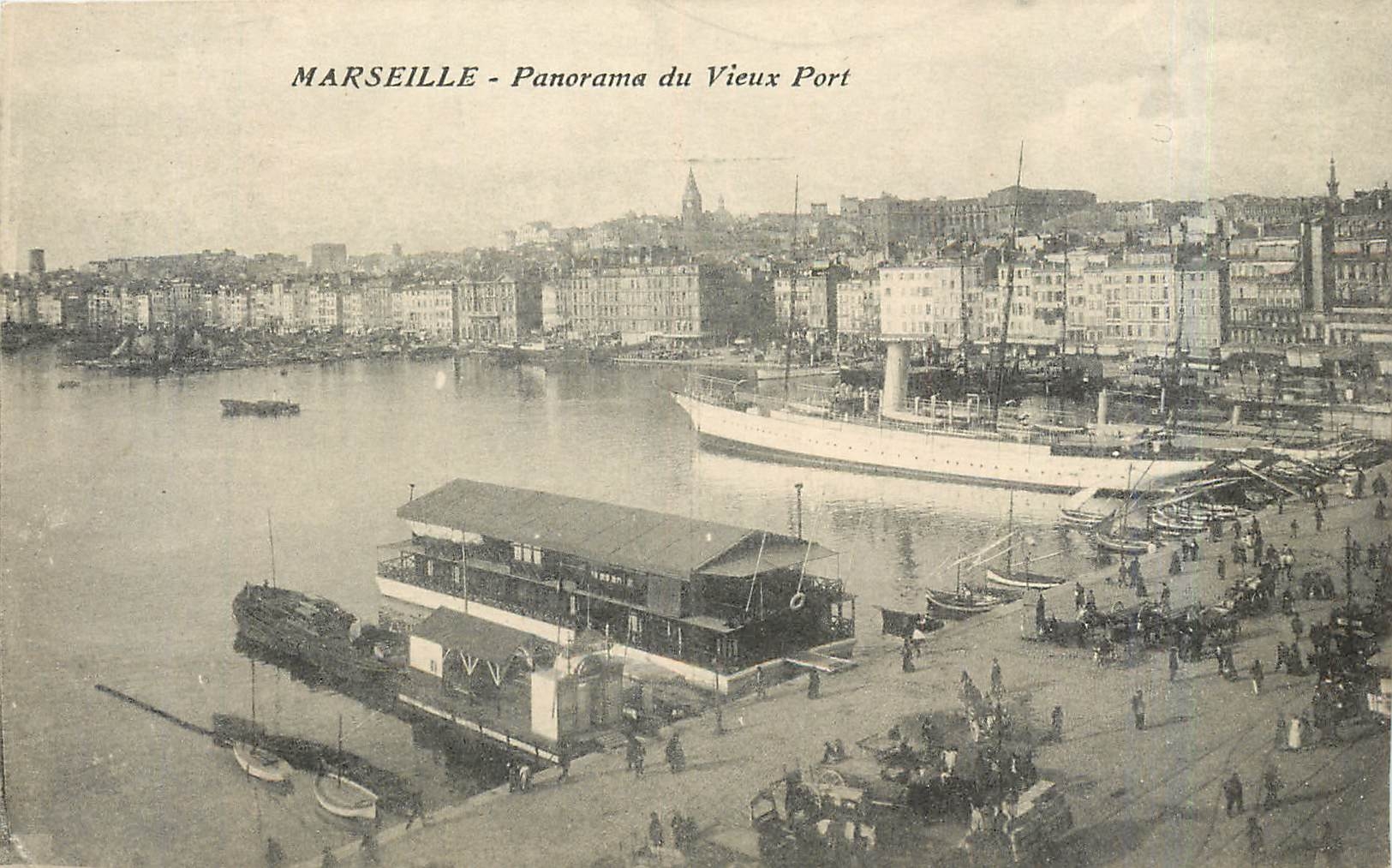 CPA Marseille Panorama du Vieux Port 