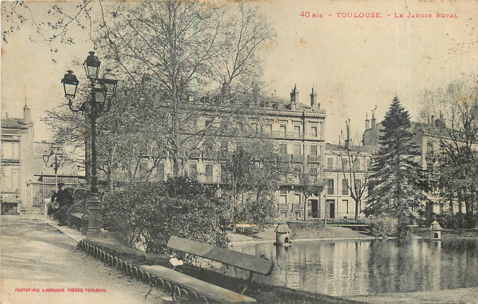 CPA Toulouse Le Jardin Royal 
