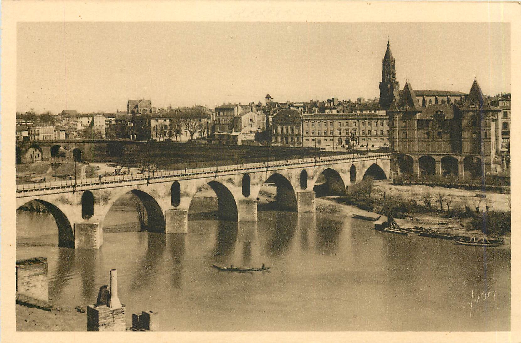Montauban (T.-G.) — Le vieux pont et l'église Saint-Jacques — Éditions d'Art Martel