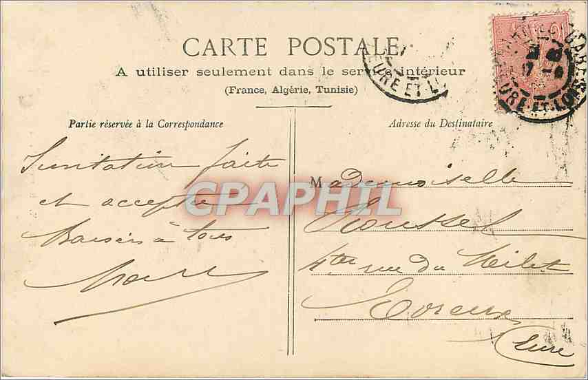 Dreux — Entrée du Vieux Château — Ch. Foucault, édit., Dreux — Rückseite