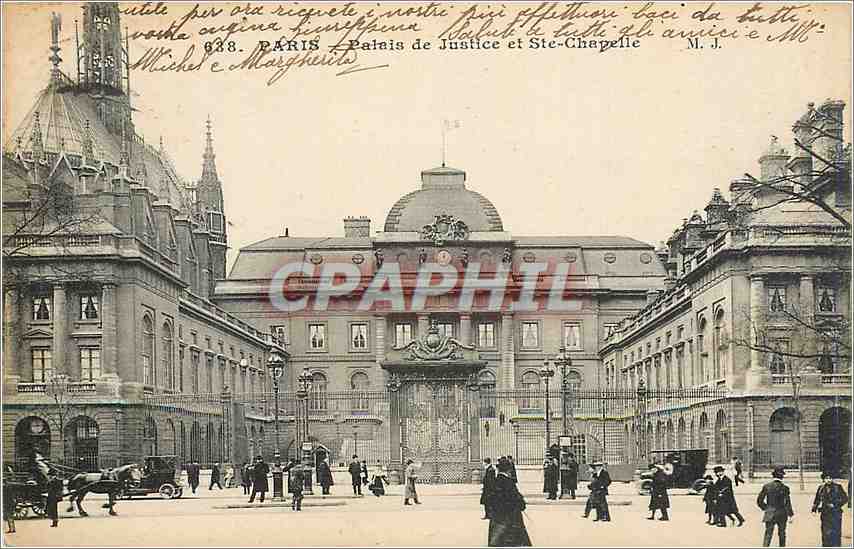 CPA Paris Palais de Justice et Ste Chapelle 