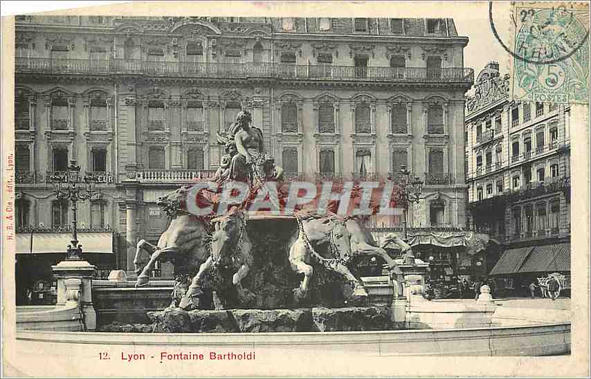 CPA Lyon Fontaine Bartholdi 