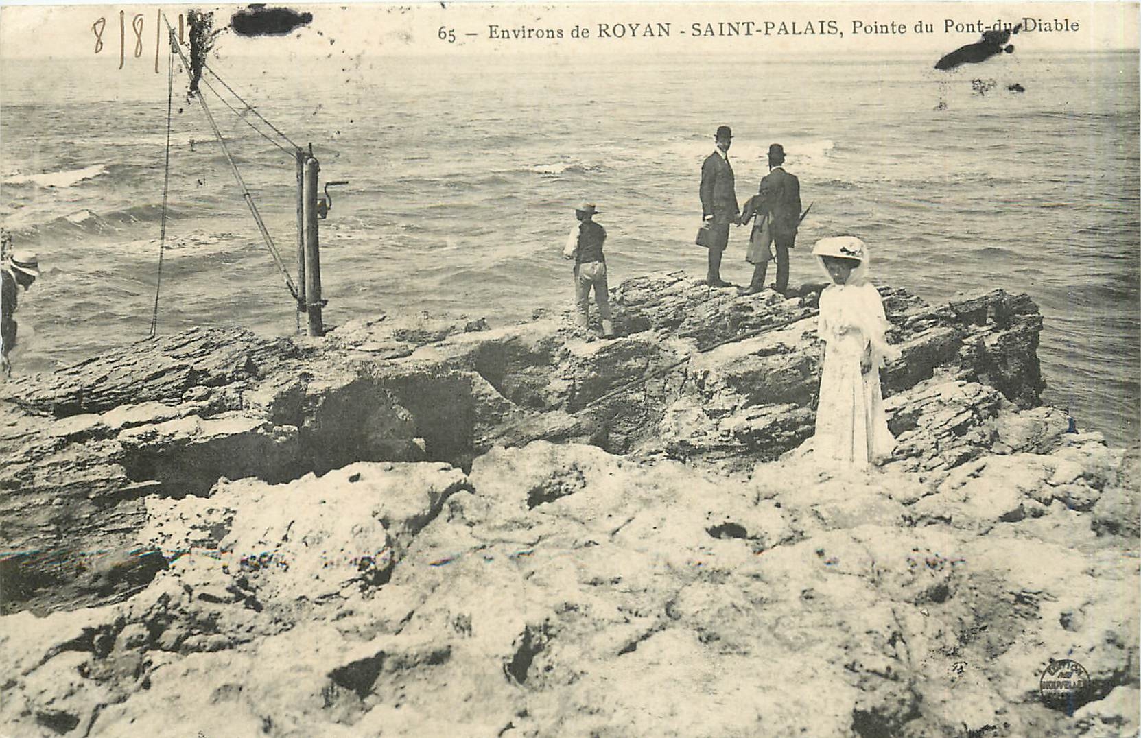 CPA Environs de Royan Saint Palais Pointe du Pont du Diable 