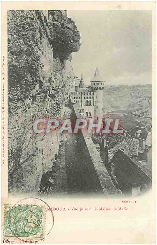CPA Rocamadour Vue prise de la Maison de Marie 