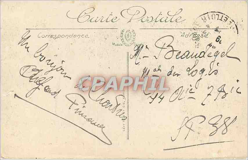 CPA Chartres Les Rues Delacroix et du Bois Merrain  — Rückseite