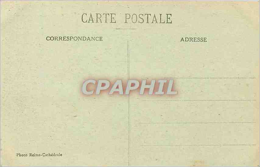 CPA Reims Place Royale  — Verso