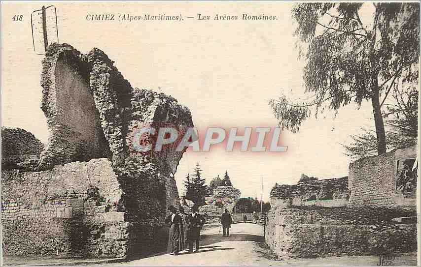 CPA Cimiez Alpes Maritimes Les Arenes Romaines 
