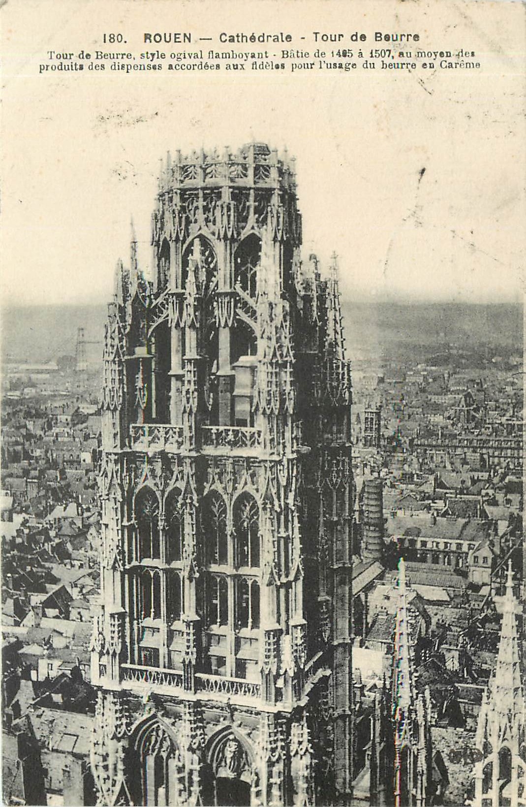 CPA Rouen Cathedrale Tour de Beurre 
