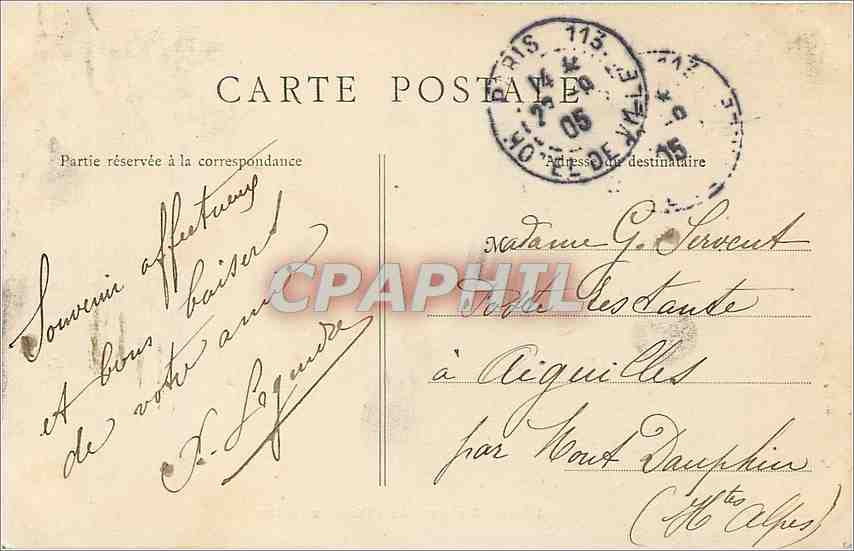 CPA Paris Avenue de l'Observatoire  — Rückseite