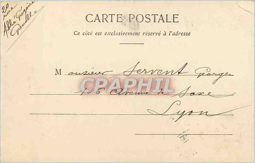CPA Paris Bois de Boulogne La Cascade  — Rückseite