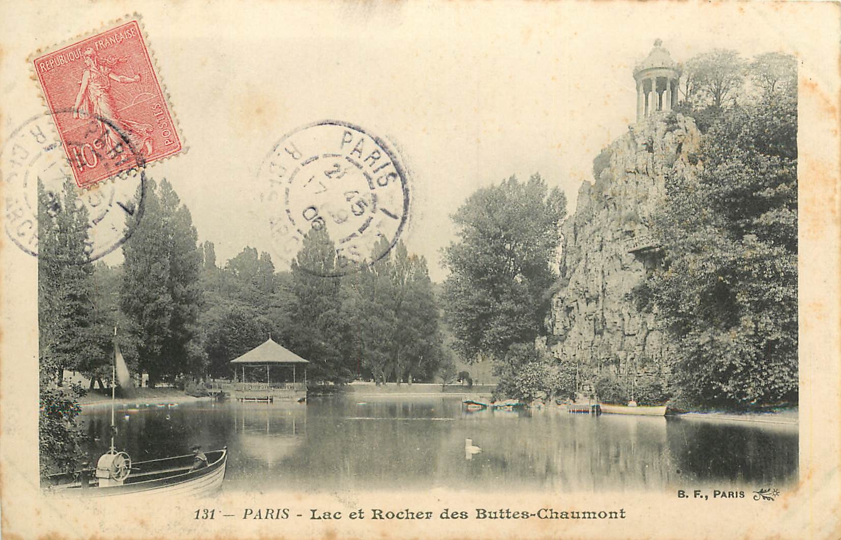 CPA Paris Lac et Rocher des Buttes Chaumont 