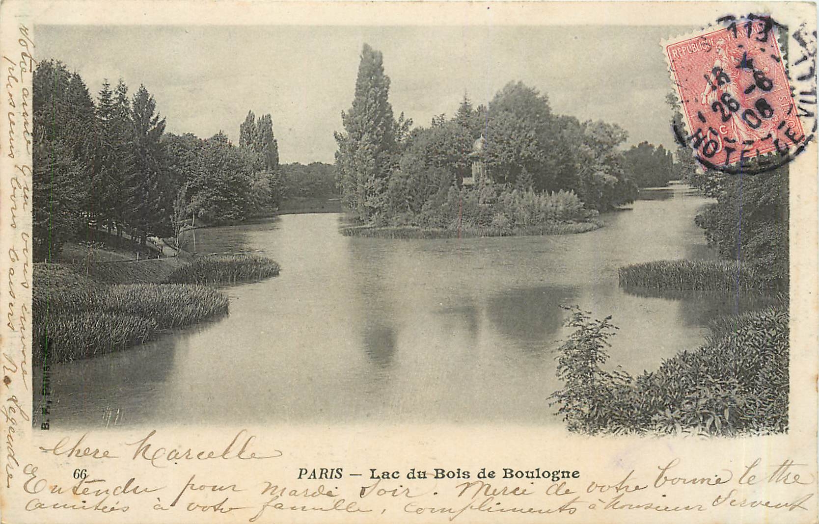 CPA Paris Lac du Bois de Boulogne 