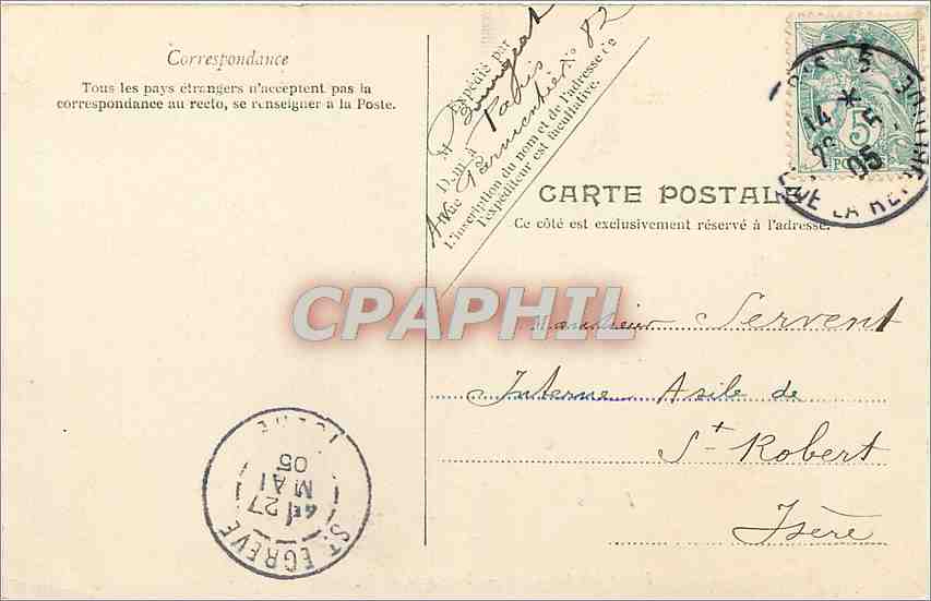 CPA Paris Dome des Invalides Tombeau de Napoleon  — Verso