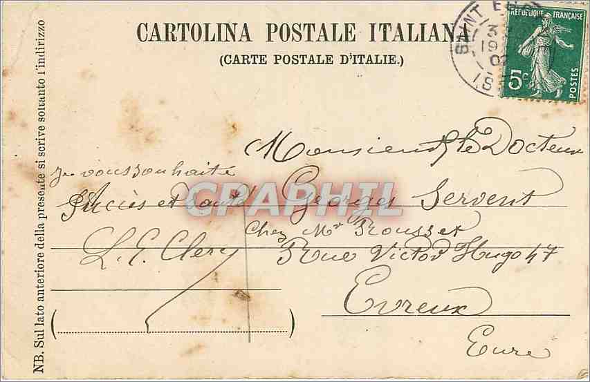 CPA Torino Basilica di Superga Tomba di Vittorio Elmedeo II  — Rückseite