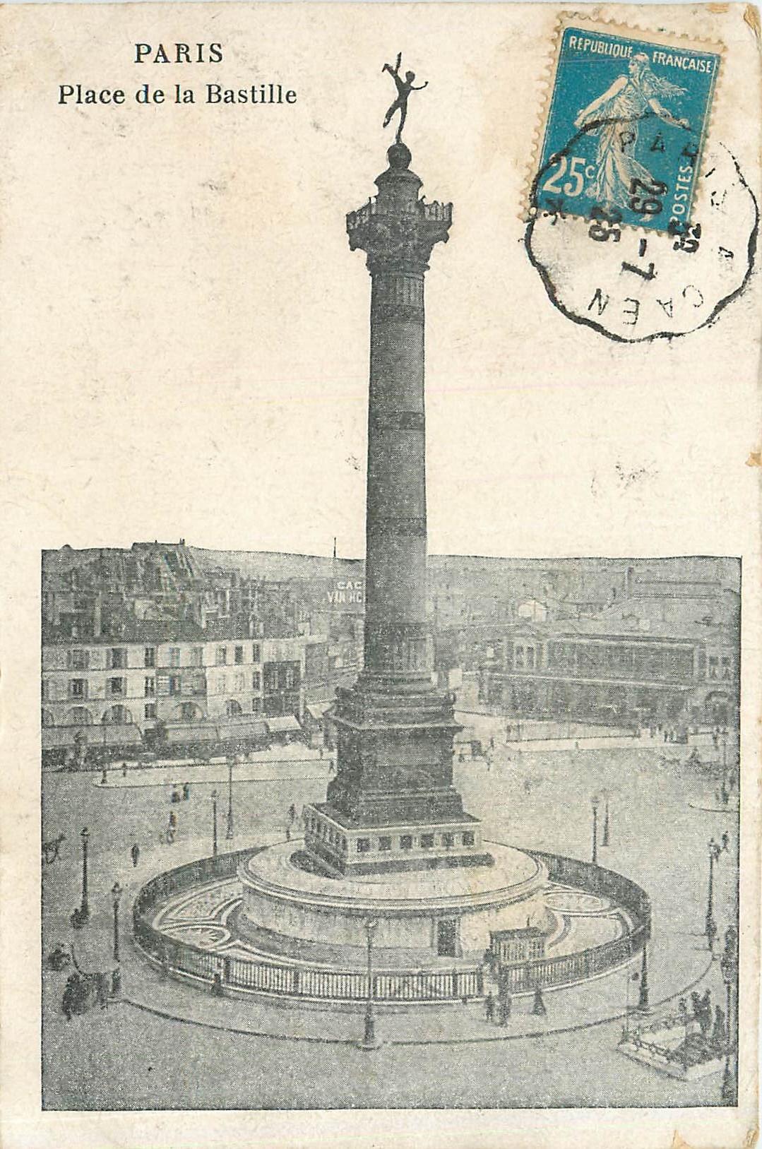 CPA Paris Place de la Bastille 