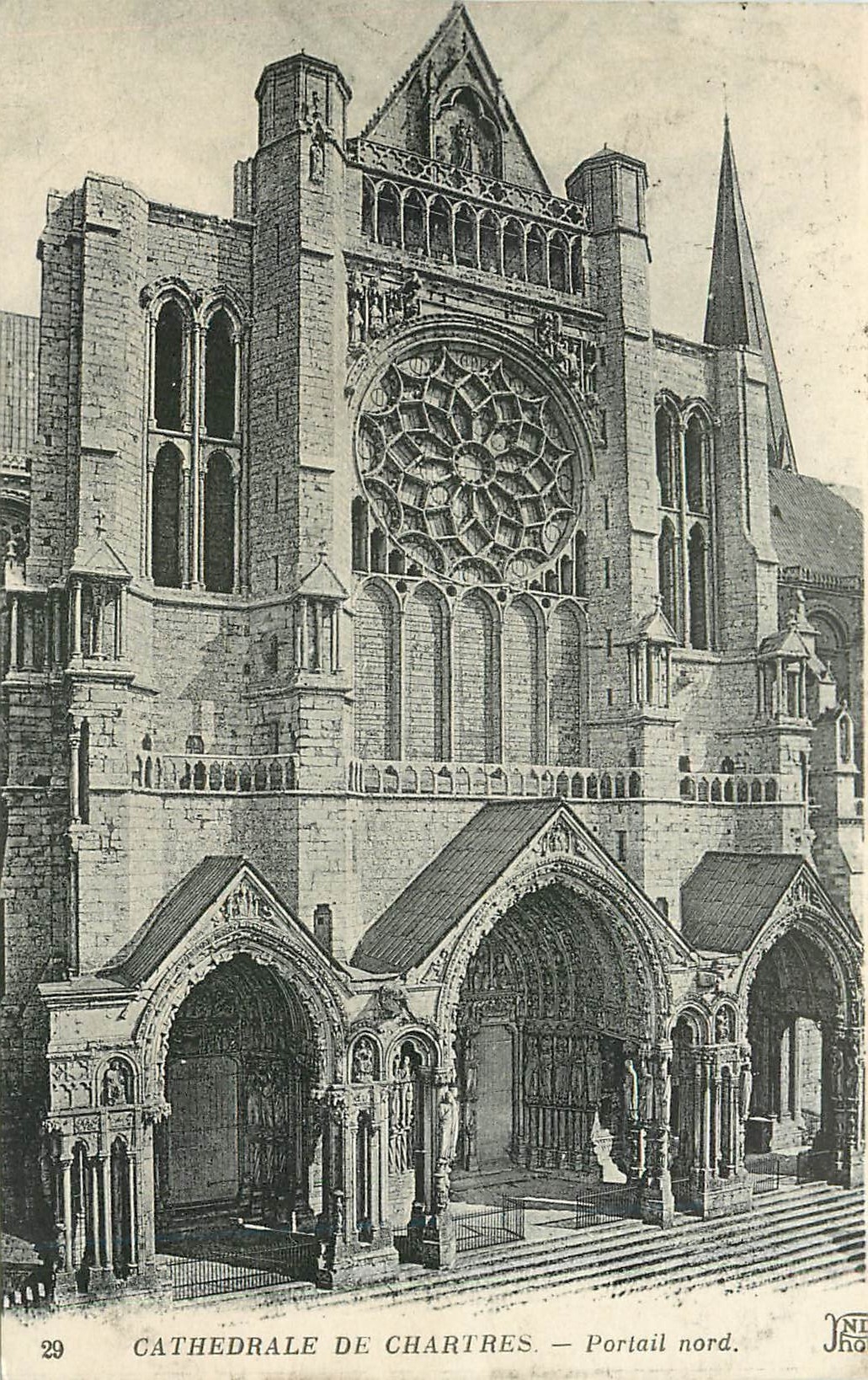 CPA Cathedrale de Chartres Portail nord 