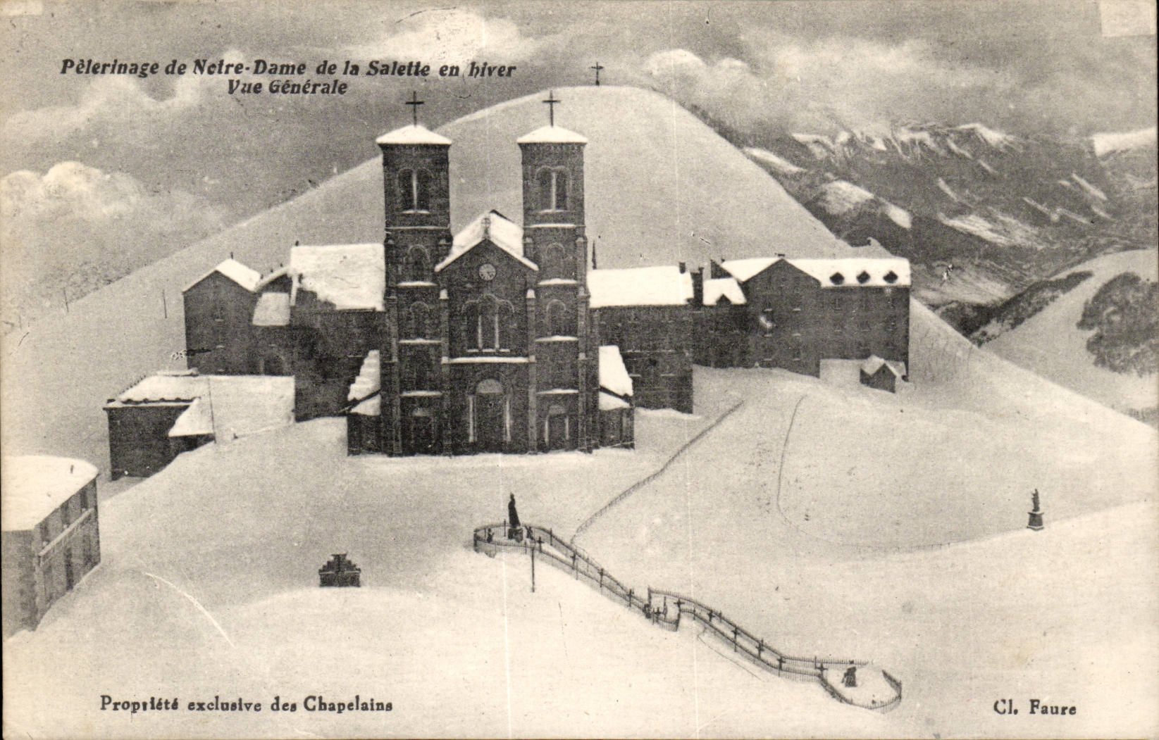 Pilgerreise zu Notre-Dame de la Salette im Winter — Allgemeiner Blick — Cl. Faure