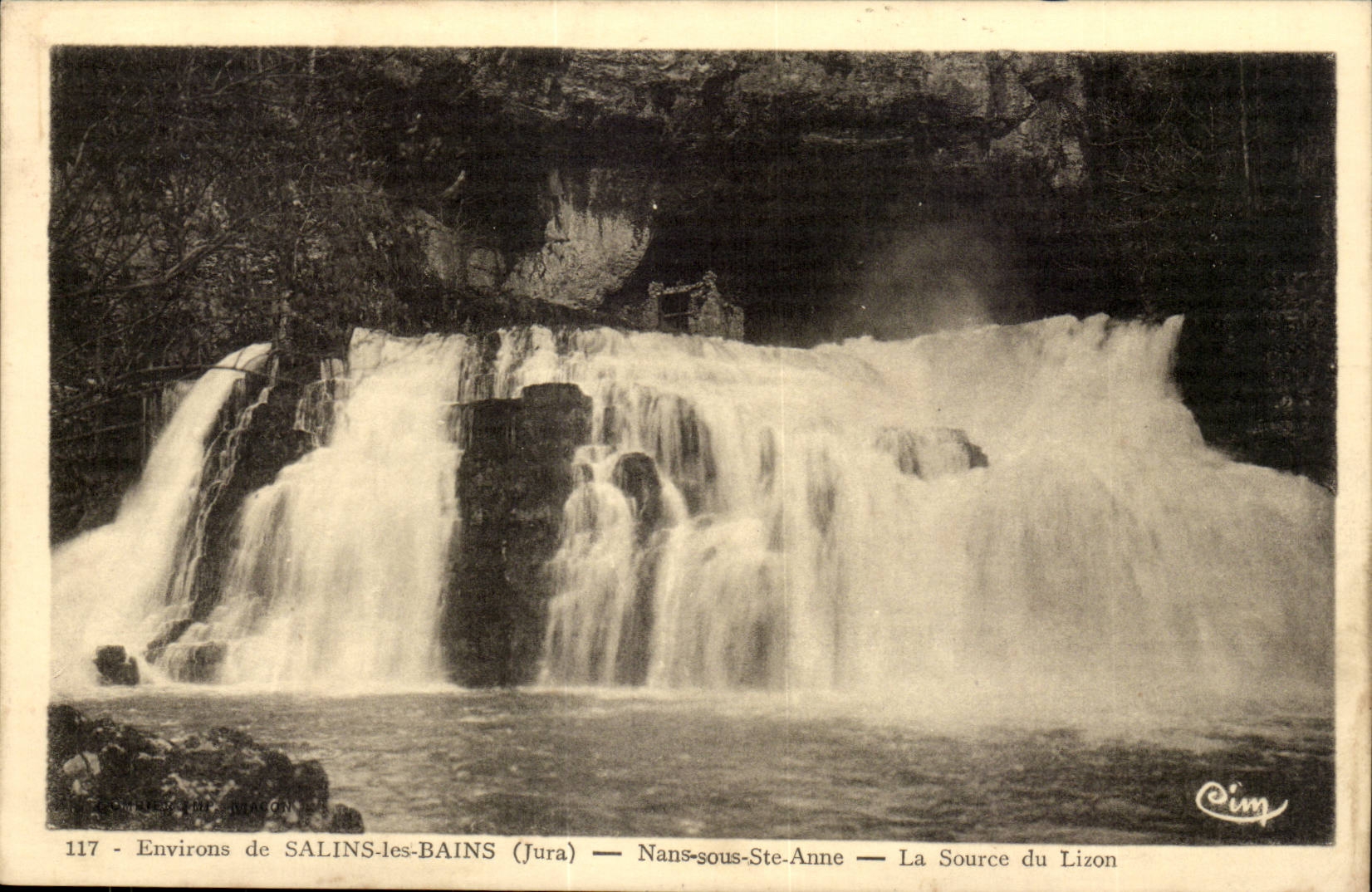 Environs de SALINS-les-BAINS (Jura) — Nans-sous-St-Anne — La Source du Lizon — Cim