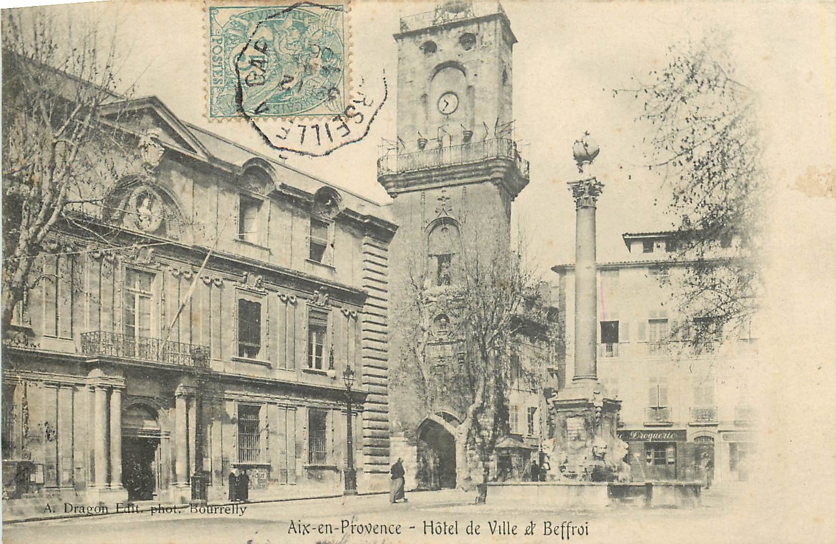 CPA Aix en Provence Hotel de Ville Beffroi 