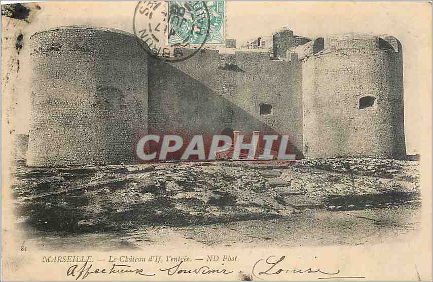 CPA Marseille Le Chateau d'If l'Entree 