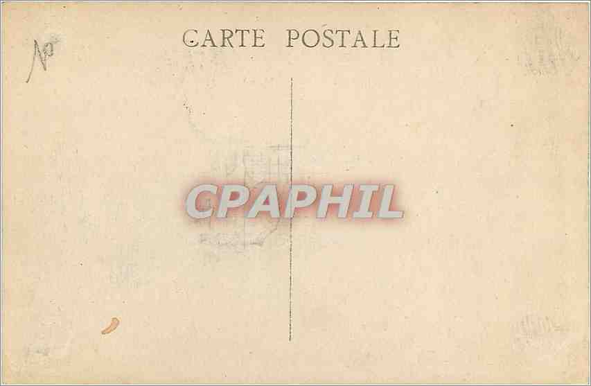 CPA Marseille Le Chateau d'If  — Verso
