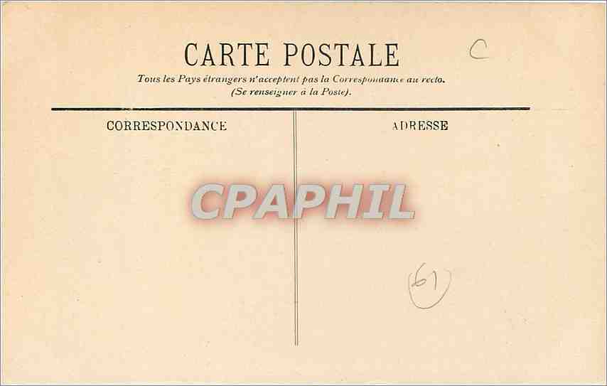 CPA Bagnoles de l'Orne L'Avenue de Dante  — Rückseite