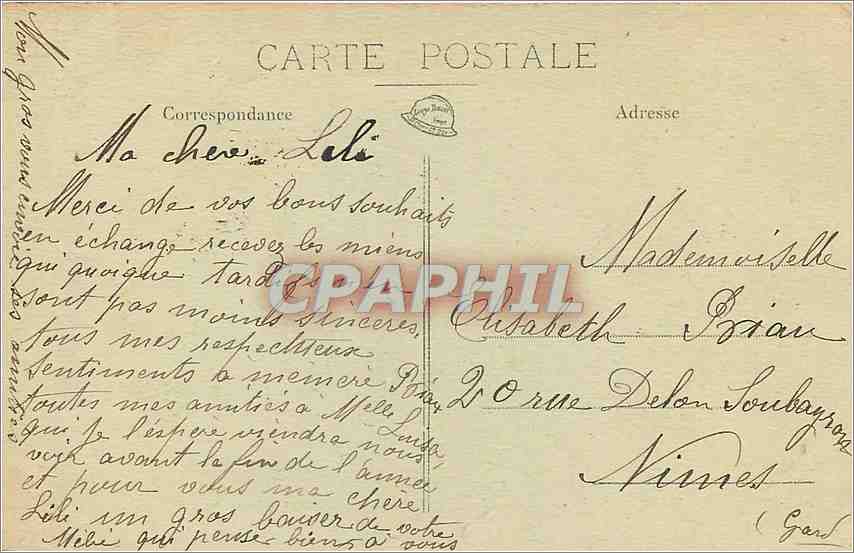 CPA Dijon Jardin de l'Arquebuse L'Ile des Cygnes  — Rückseite