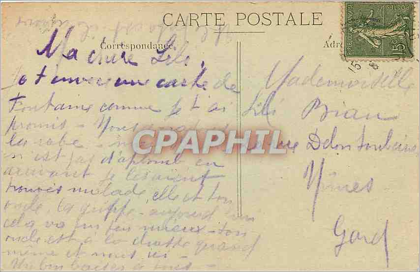 CPA Fontaine les Dijon Chateau natal de Saint Bernard Vue Generale  — Rückseite