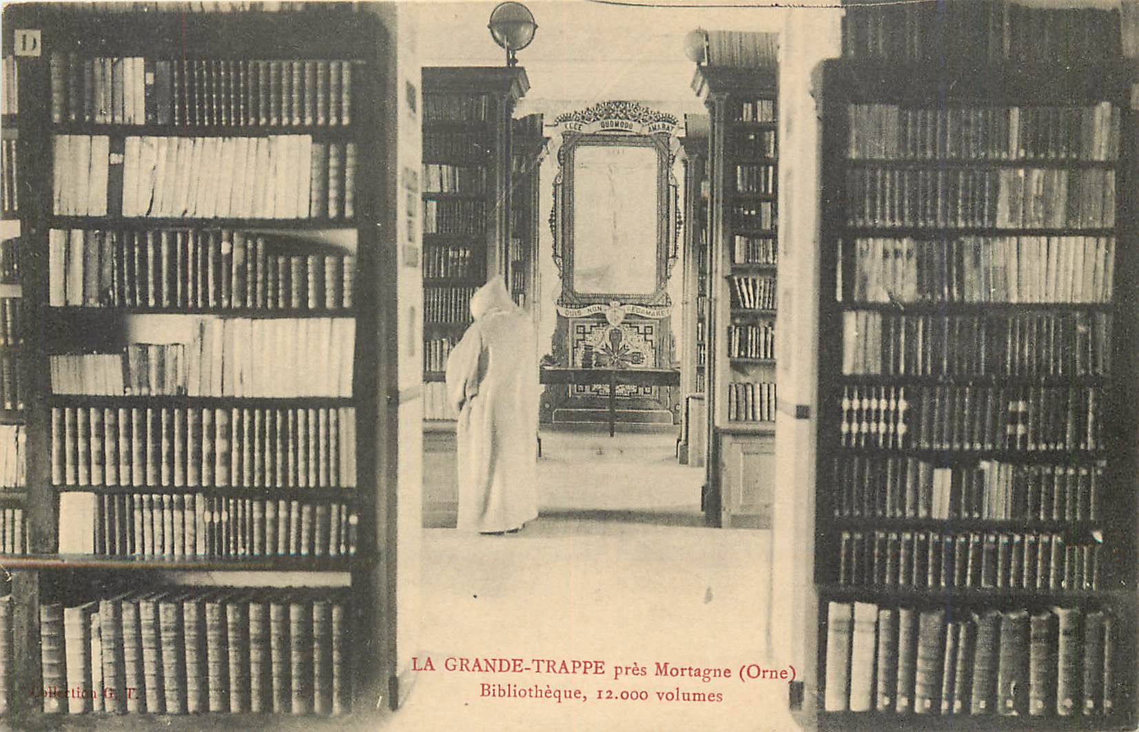 CPA La Grande Trappe pres Mortagne Orne Bibliotheque 