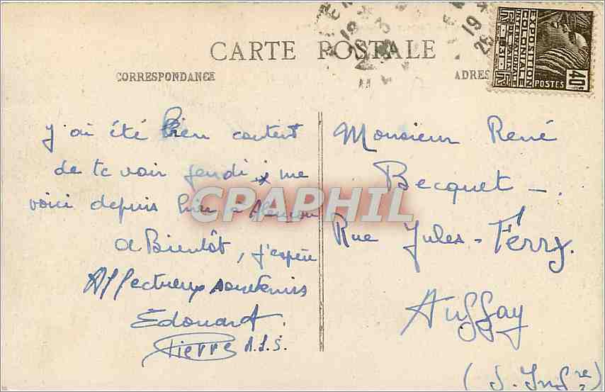 CPA Alencon Orne Porte du Chateau des Ducs  — Rückseite