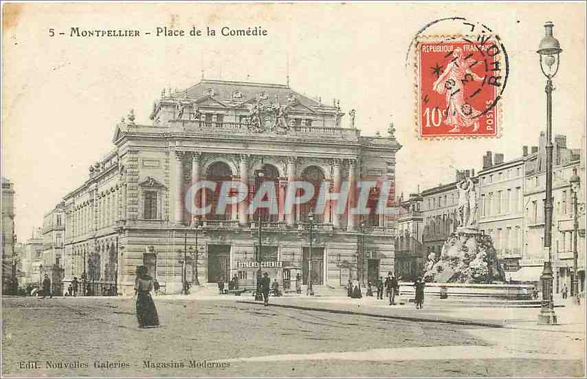 CPA Montpellier Place de la Comedie 