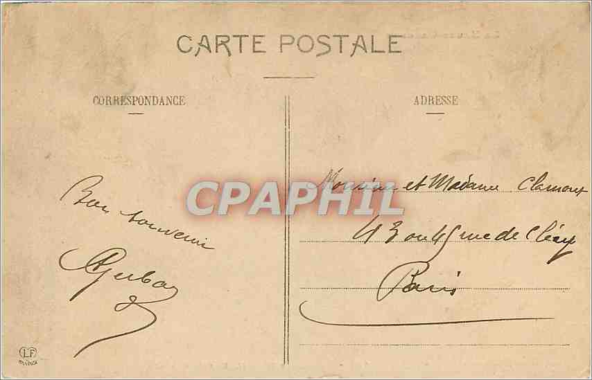 CPA La Haute Garonne Chateau le Merville pres Grenade  — Back