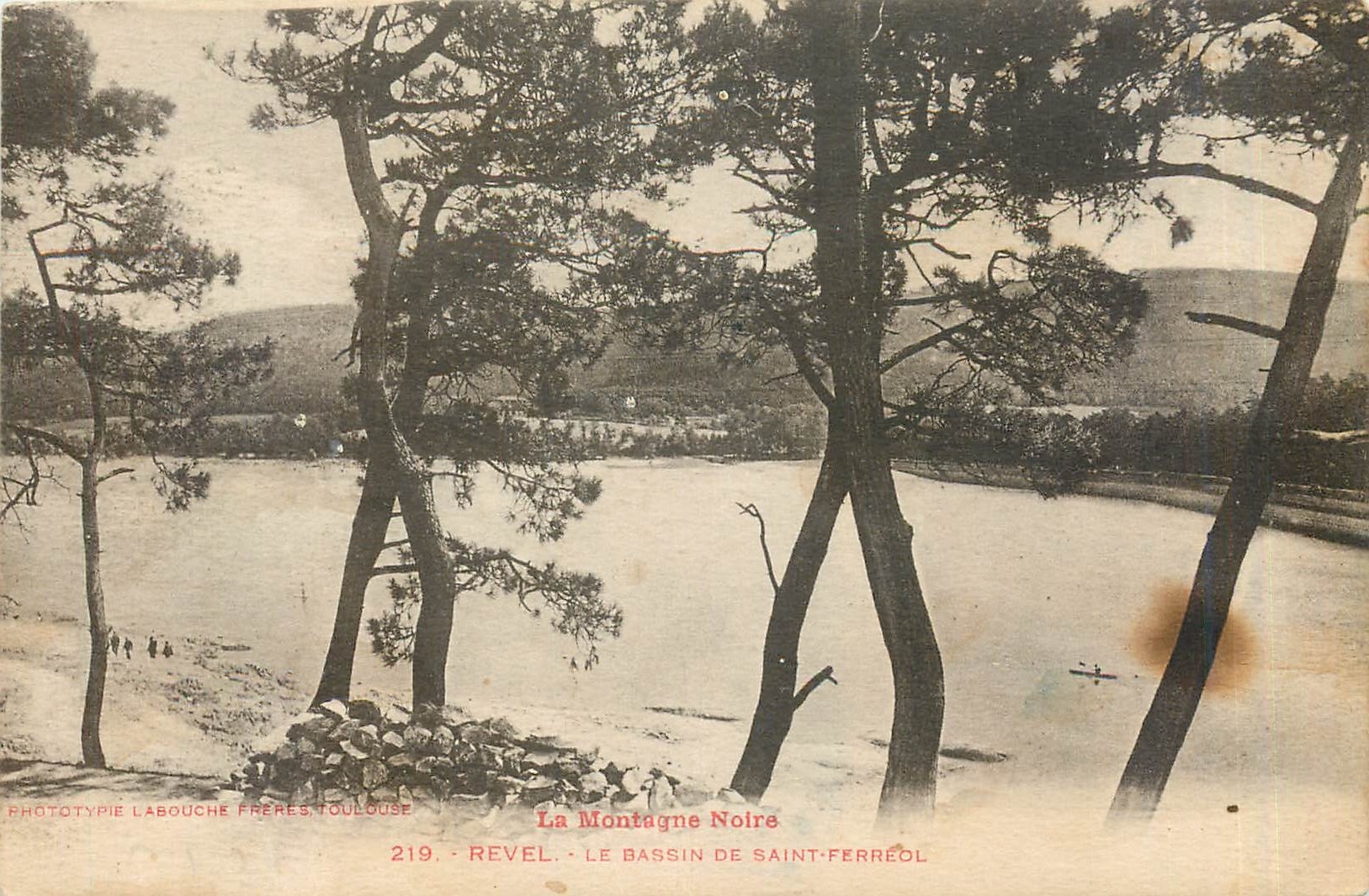 La Montagne Noire — Le Bassin de Saint-Ferreol — Phototypie Labouche Frères, Toulouse, n°219