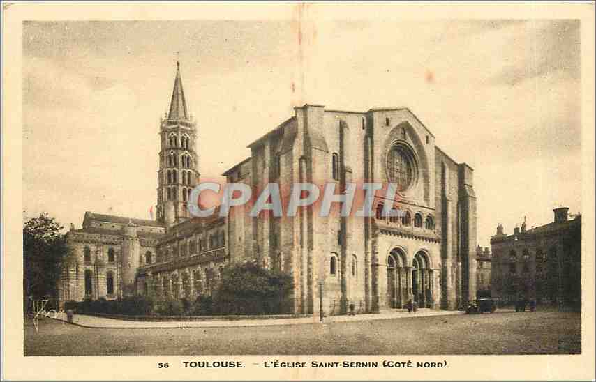 CPA Toulouse L'Eglise Saint Sernin Cote Nord 