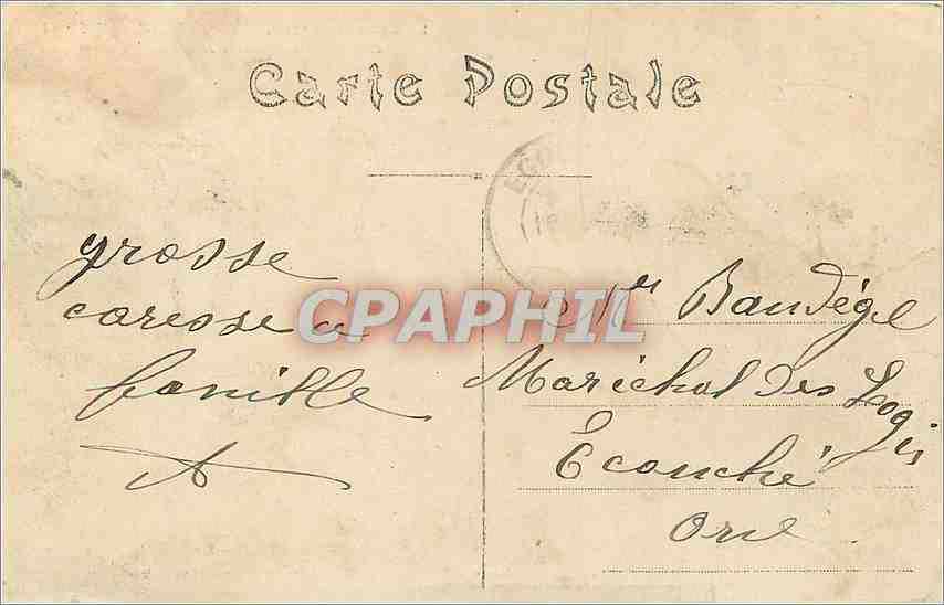 CPA Le Gard Illustre Pont St Esprit Escaliers de la Place St Pierre  — Rückseite