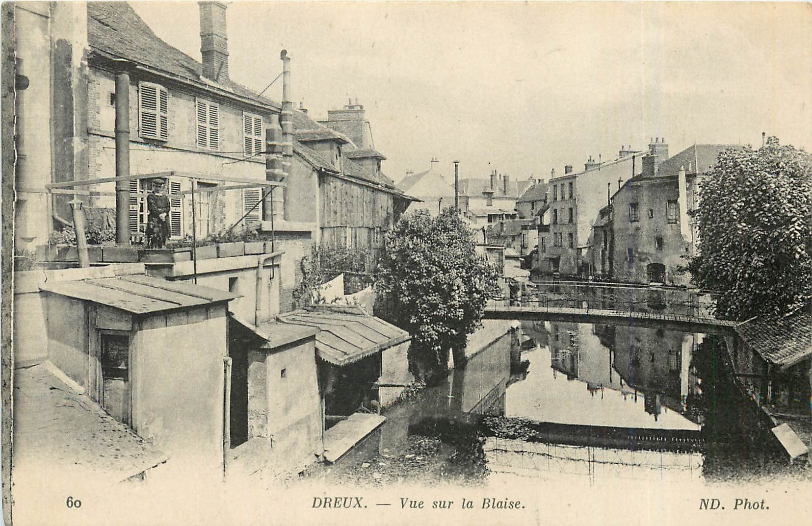 CPA Dreux Vue sur la Blaise 
