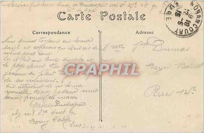 CPA Dreux Vue sur la Blaise  — Rückseite