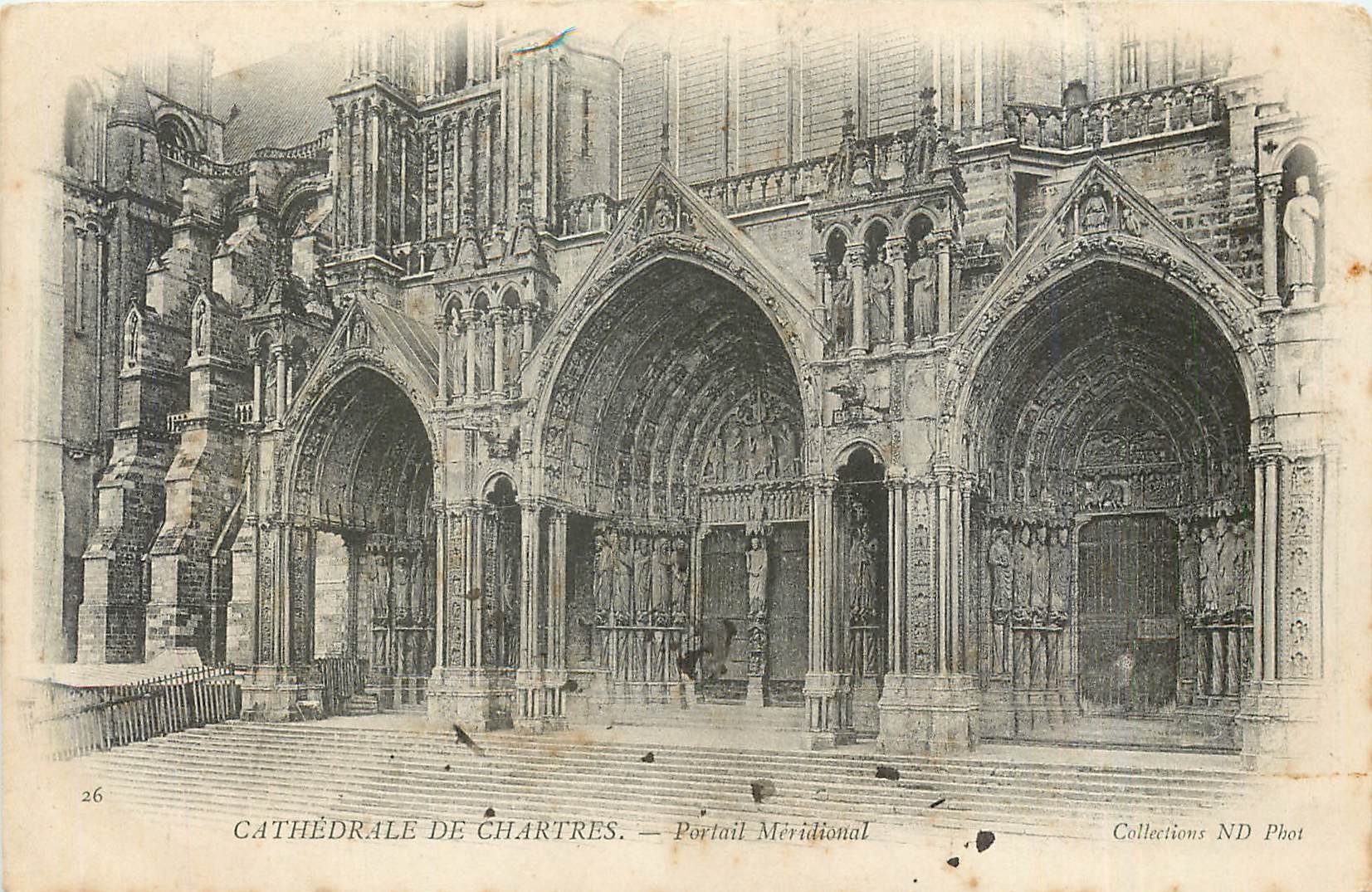 CPA Cathedrale de Chartres Portail Meridional 