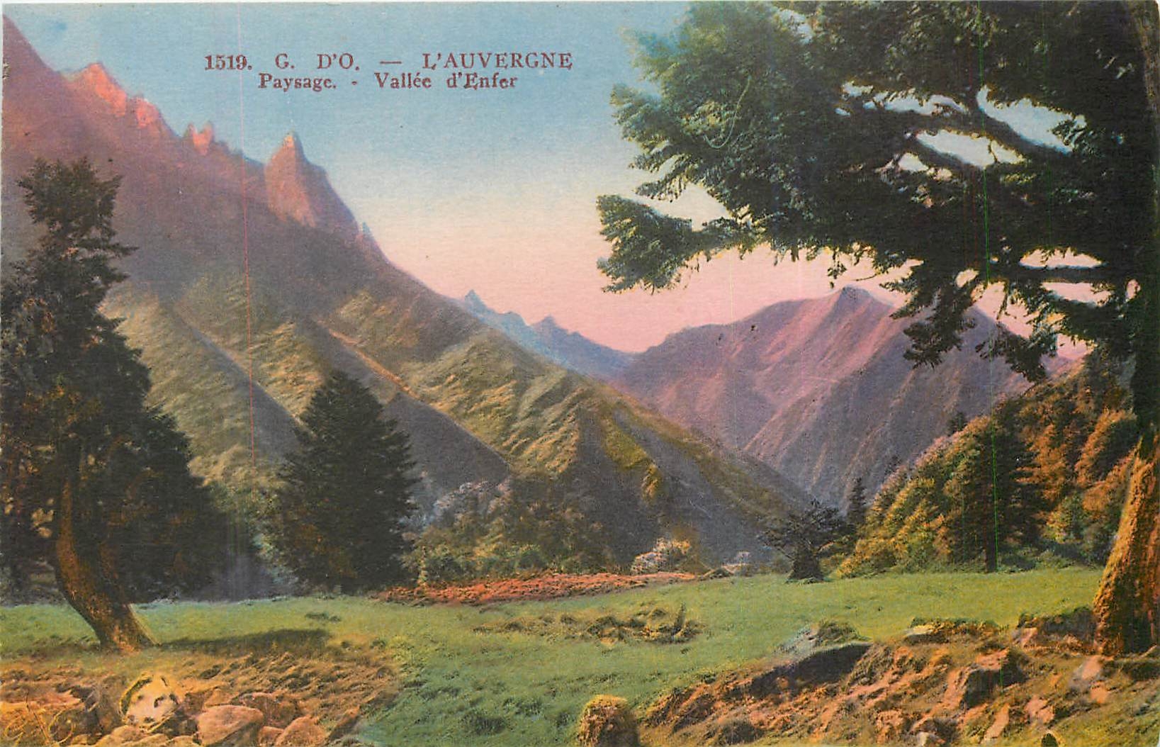 Vallée d'Enfer — L'Auvergne — G. D'O. — n° 1519