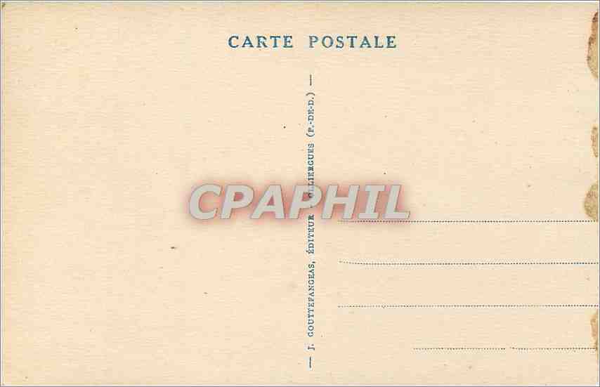 Vallée d'Enfer — L'Auvergne — G. D'O. — n° 1519 — Verso