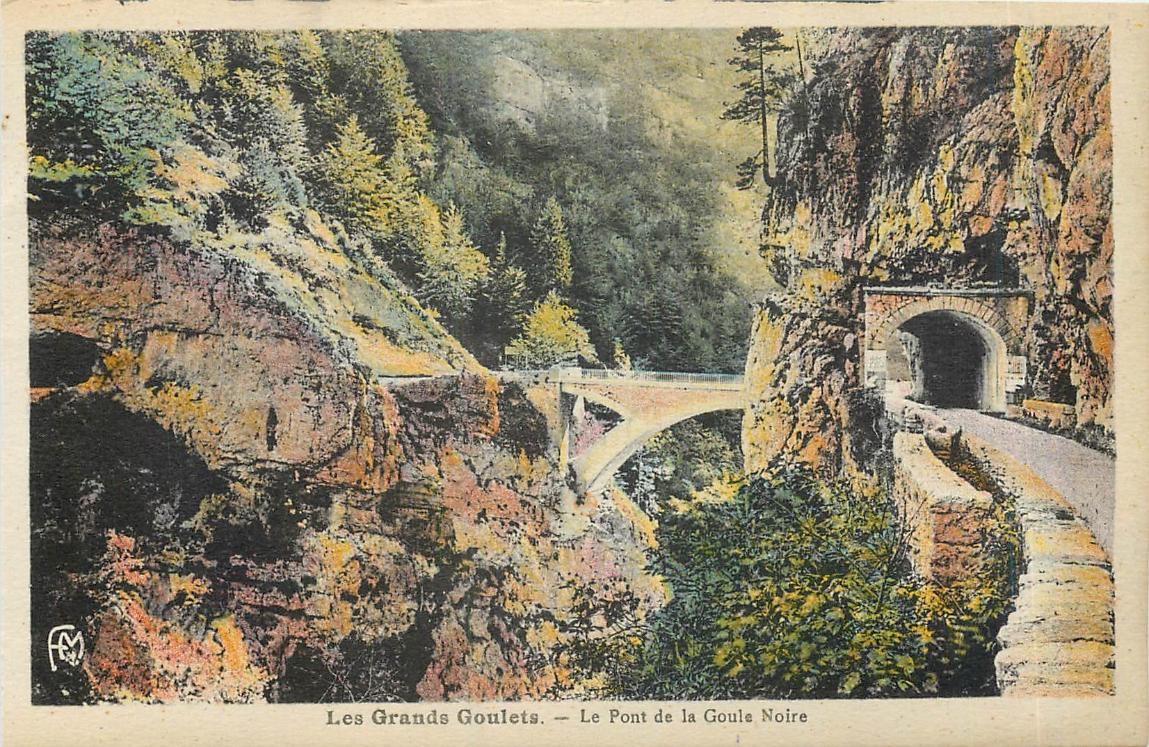 CPA Les Grands Goulets Le Pont de la Goule Noire 