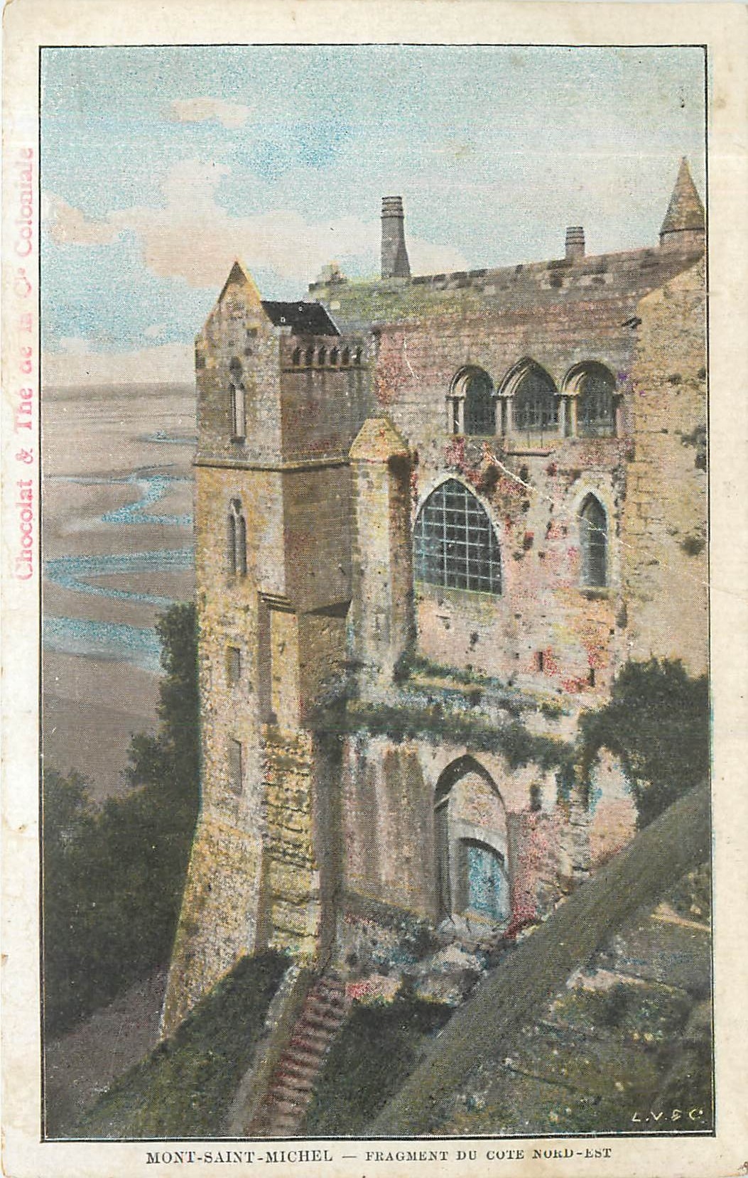 CPA Mont Saint Michel Fragment du Cote Nord Est 